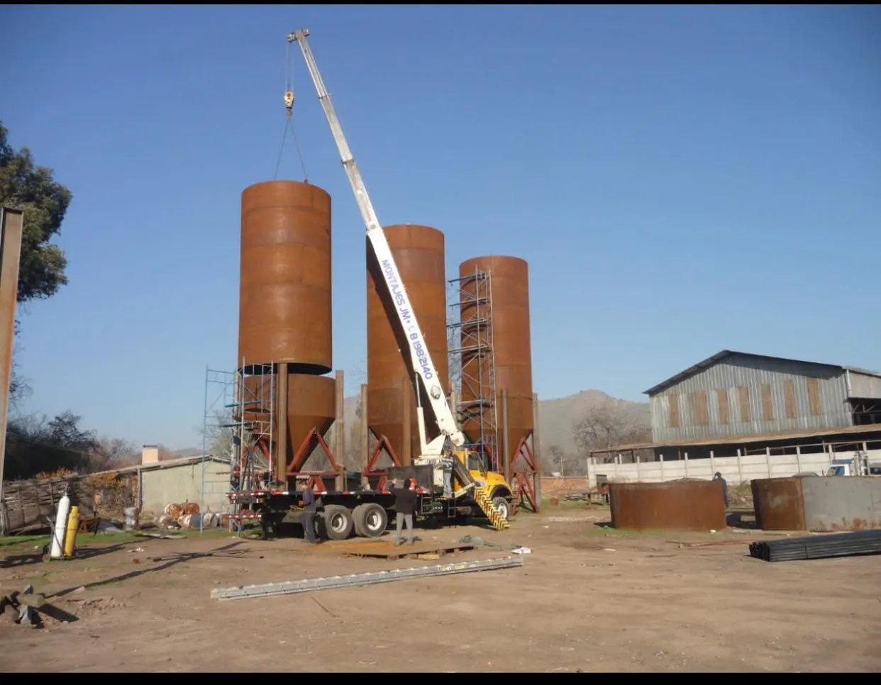 Montaje de silos