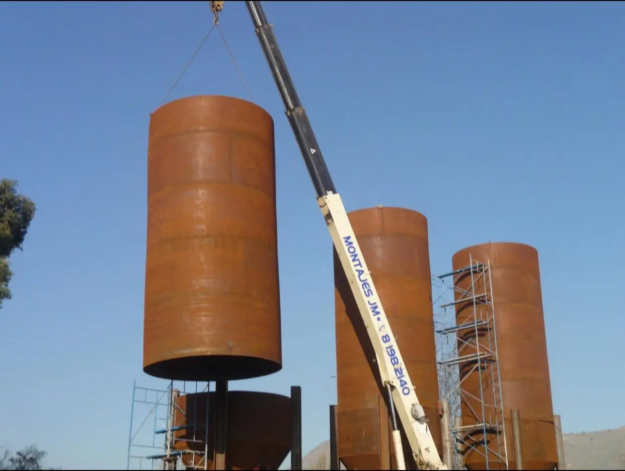 Montaje de silos