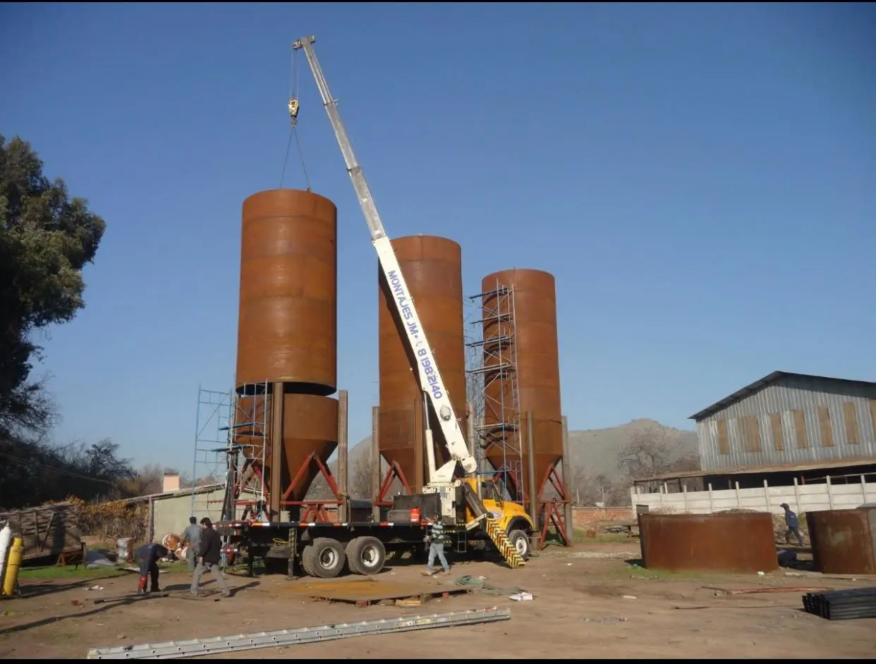 Montaje de silos